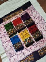 Cotton Kantha Stitch Hand Batik Blouse Material – Combo - Image 2