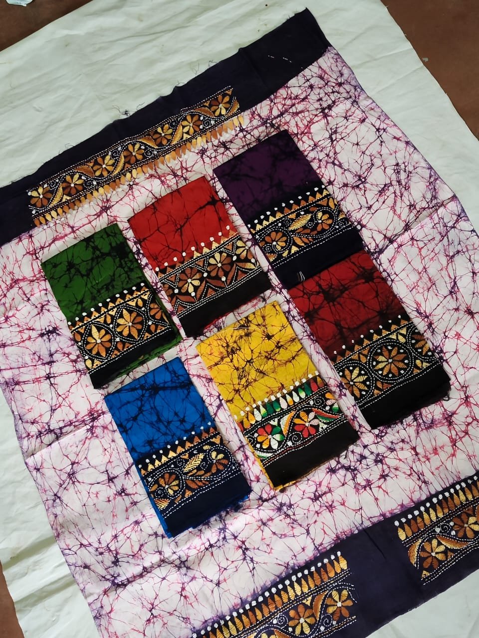 WhatsApp Image 2025-10-17 at 23.24.30_49965a7b Cotton Kantha Stitch Hand Batik Blouse Material – Combo - Image 2