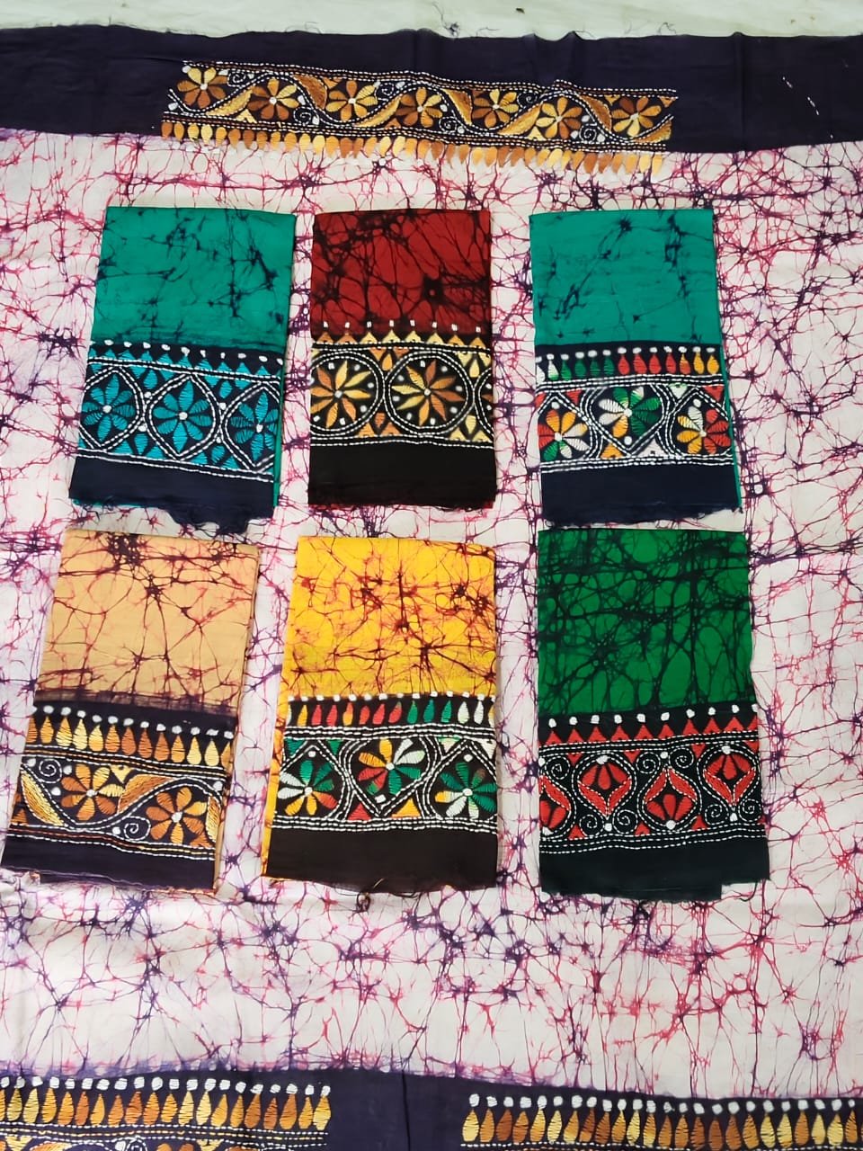 WhatsApp Image 2025-10-17 at 23.27.33_51170f53 Pure Cotton Kantha Stitch Hand Batik Blouse Material – Combo - Image 2