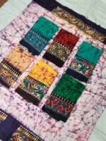 Pure Cotton Kantha Stitch Hand Batik Blouse Material – Combo - Image 3