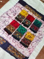 Kantha Stitch Hand Batik Blouse Material – Combo Pure 100% Cotton - Image 3