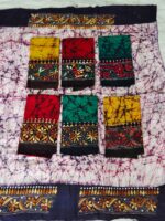 Kantha Stitch Hand Batik Blouse Material – Combo Pure 100% Cotton - Image 2