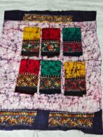 Kantha Stitch Hand Batik Blouse Material – Combo Pure 100% Cotton
