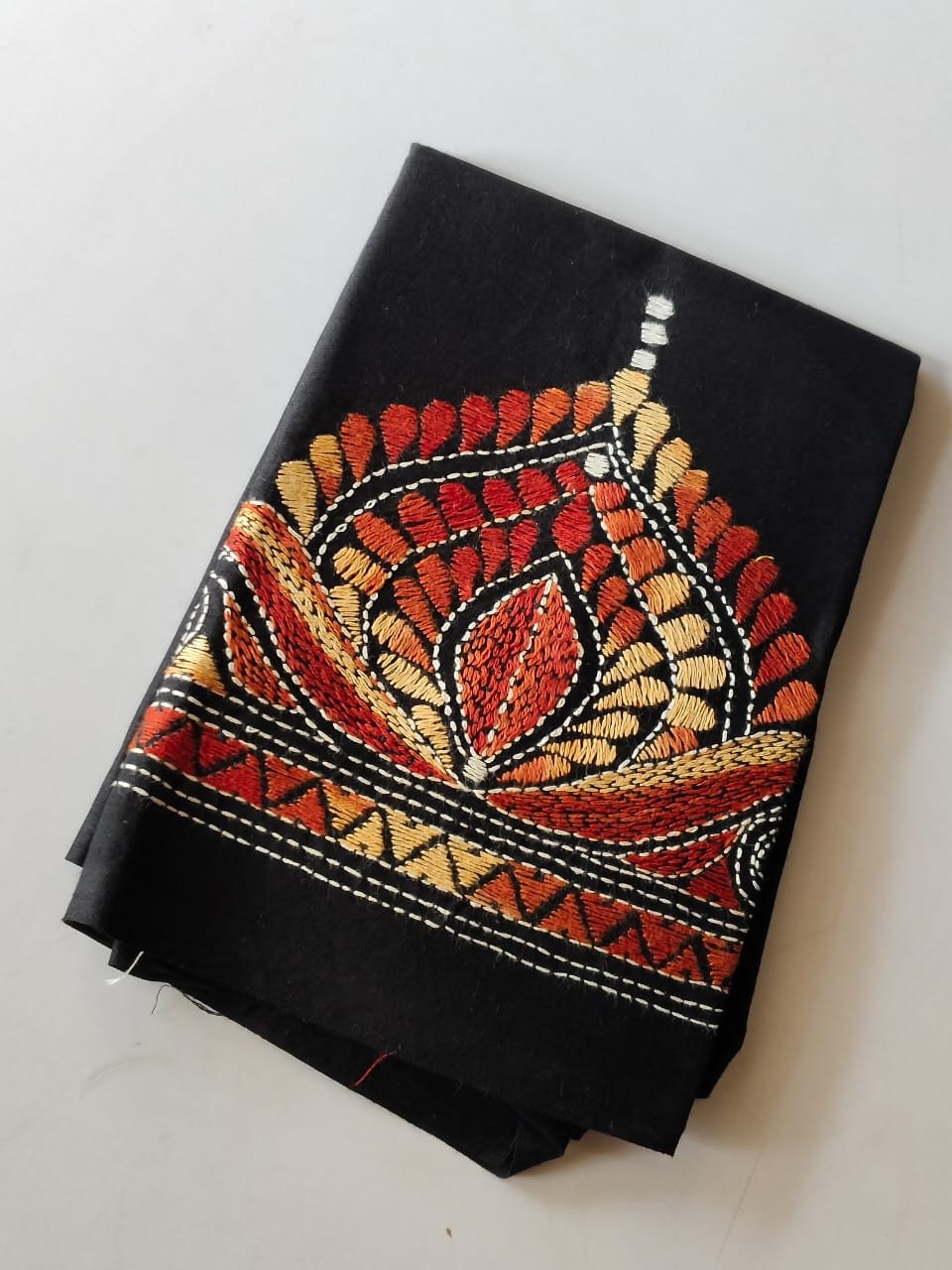 WhatsApp Image 2025-10-24 at 11.20.19_78d0090d Black Cotton Kantha Stitch Blouse Material - Image 3