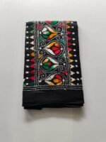Kantha Stitch Blouse Piece for Ladies (Black Multicolor work) - Image 4