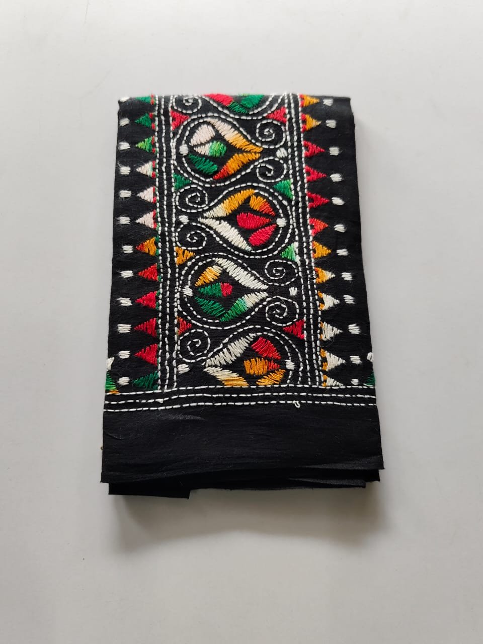 WhatsApp Image 2025-10-28 at 12.42.39_b4a386a2 Kantha Stitch Blouse Piece for Ladies (Black Multicolor work) - Image 4