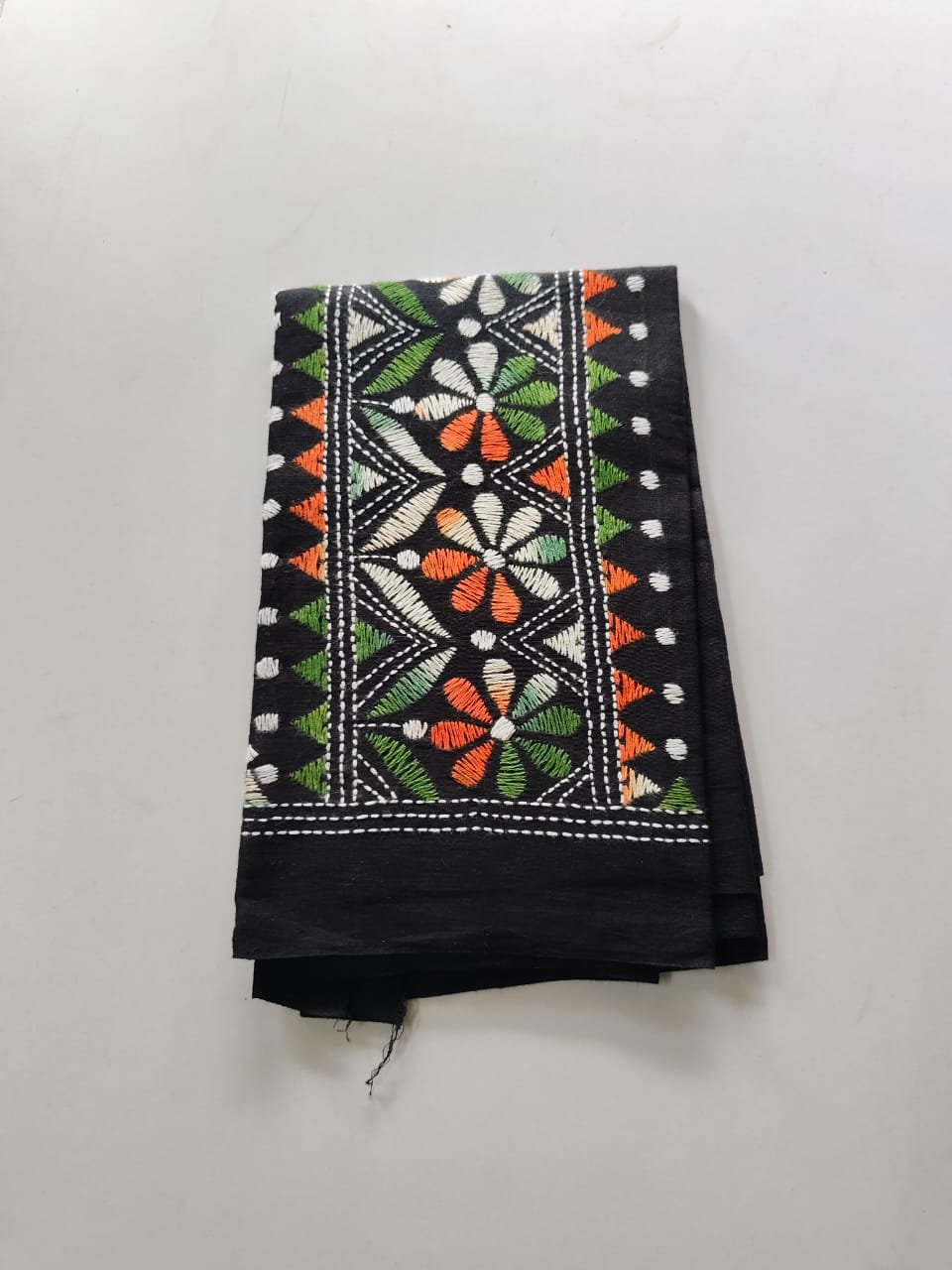 WhatsApp Image 2025-10-28 at 12.58.14_c0a864ee Black Kantha Stitch Blouse Piece Multi Colour Thread Work - Image 1