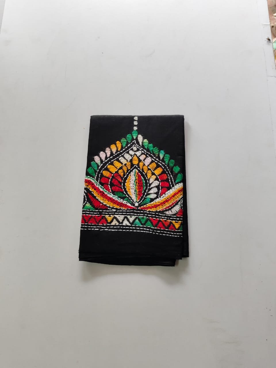 WhatsApp Image 2025-10-28 at 13.02.24_6513d25a Black Kantha Blouse Piece Multi Colour Thread Work For Women - Image 4