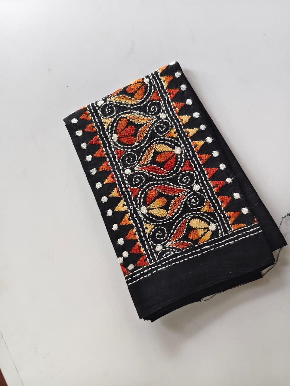 WhatsApp Image 2025-10-28 at 13.23.45_a2691e3a Black Kantha Work Blouse Piece - Image 3