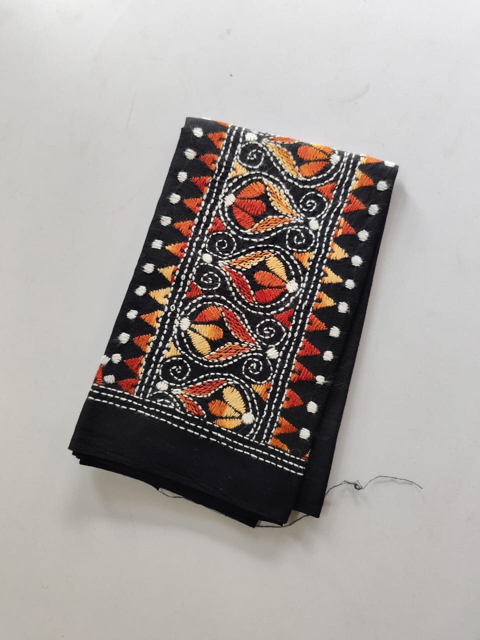 WhatsApp Image 2025-10-28 at 13.23.46_0654f9a3 Black Kantha Work Blouse Piece - Image 2
