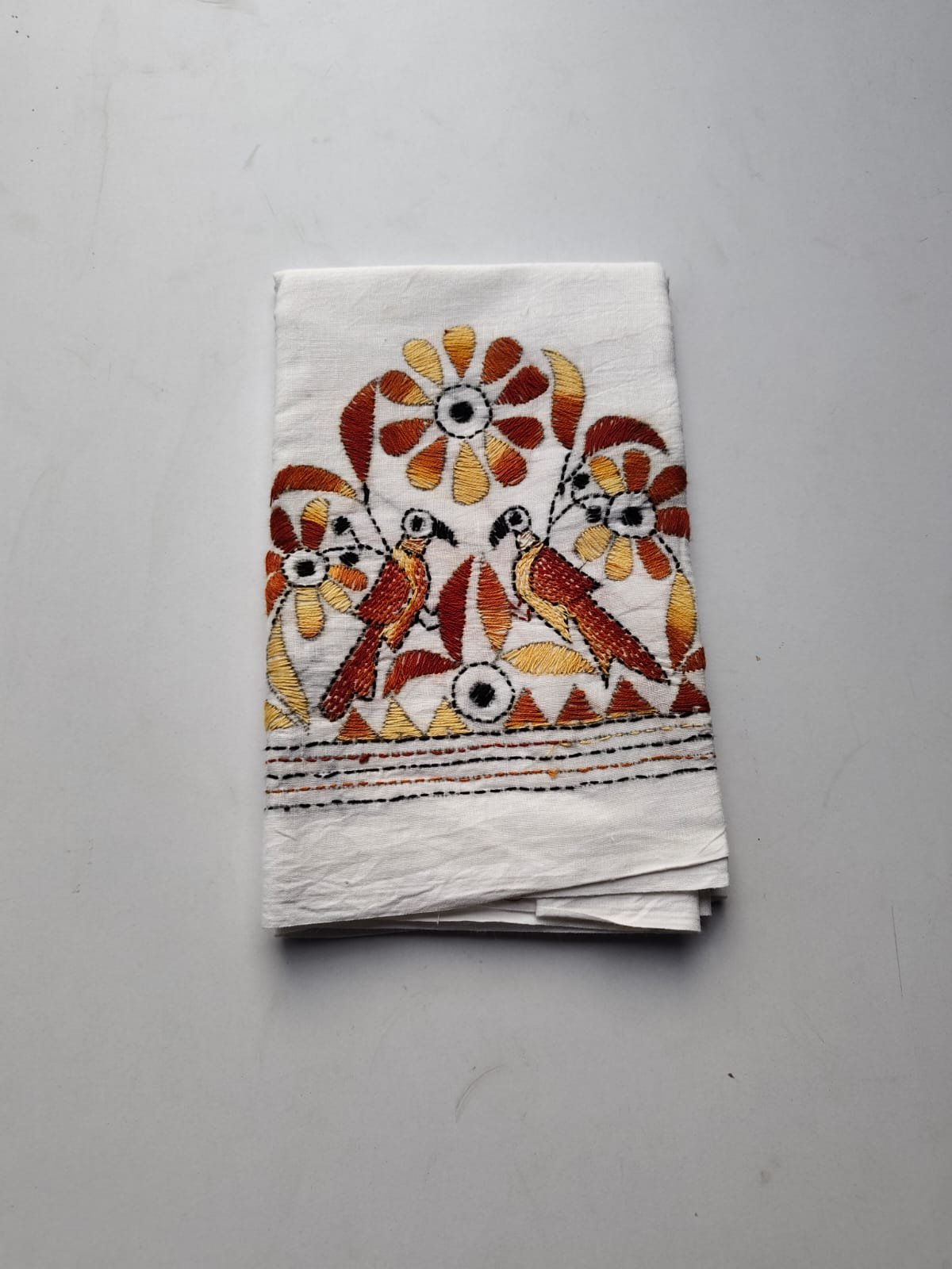 WhatsApp Image 2025-10-28 at 16.11.02_b1c7ecf2 White Blouse Kantha Material – Multi-Colored Embroidery - Image 4