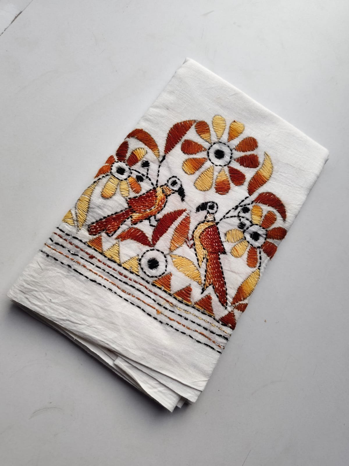 WhatsApp Image 2025-10-28 at 16.11.03_f87b5b2c White Blouse Kantha Material – Multi-Colored Embroidery - Image 2