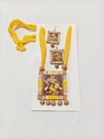Terracotta Necklace Set yellow colour (Sticker Theme)