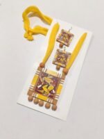 Terracotta Necklace Set yellow colour (Sticker Theme) - Image 2