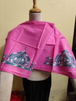 Pink Cotton Kantha Stitch Blouse Piece - Image 4