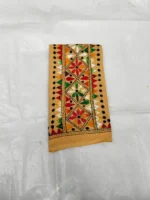 Cotton Hand Work Blouse Piece - flower design - Image 4