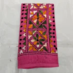 Pink Cotton Hand Work Blouse Material