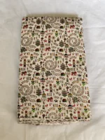 Printed Cotton Fabric (By Meter) – Multi-Use Dress & Blouse Material Cream color Craft Work - Image 5
