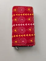 Kantha Stitch Cotton Zip Wallet – Double Zipper Compartments