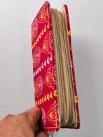 Kantha Stitch Cotton Zip Wallet – Double Zipper Compartments - Image 2