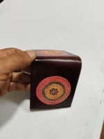 Classic Black brown Handcrafted Leather Wallet - Image 2