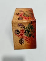 Handcrafted Shantiniketan Leather Wallet - Image 2