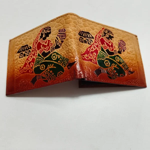 Handcrafted Shantiniketan Leather Wallet