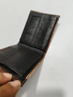 Handcrafted Leather Wallet – Royal Elephant Black and Red Design - Image 5