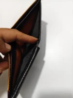 Handcrafted Leather Wallet – Royal Elephant Black and Red Design - Image 6