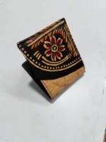 Handcrafted Shantiniketan Batik Design Leather Wallet - Image 7