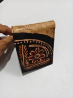 Handcrafted Shantiniketan Batik Design Leather Wallet - Image 5