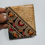 Handcrafted Shantiniketan Batik Design Leather Wallet