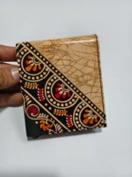 Handcrafted Shantiniketan Batik Design Leather Wallet