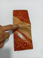 Handcrafted Shantiniketan Leather Wallet - Image 4