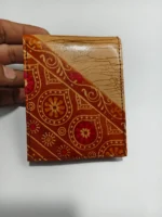 Handcrafted Shantiniketan Leather Wallet - Image 2