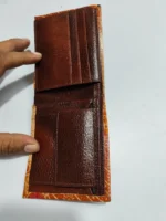 Handcrafted Shantiniketan Leather Wallet - Image 5