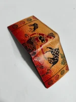 Handcrafted Shantiniketan Leather Wallet - Image 2