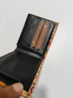 Handcrafted Shantiniketan Leather Wallet - Image 4