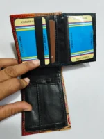 Handcrafted Shantiniketan Leather Wallet - Image 5
