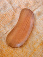 Handcrafted Natural Wooden Serving Plate (Premium Finish) Cashew plate - Image 3