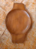 Handcrafted Natural Wooden Serving Plate (Premium Finish) Hand-held place