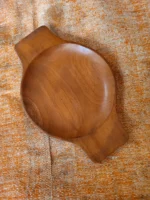 Handcrafted Natural Wooden Serving Plate (Premium Finish) Hand-held place - Image 2