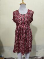 Soft Cotton Printed Kids Gown Frock (Age 5–14 Years) - Image 4