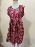 Soft Cotton Printed Kids Gown Frock (Age 5–14 Years) - Image 2