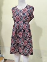 Soft Cotton Printed Kids Gown Frock (Age 5–10 Years) - Image 4