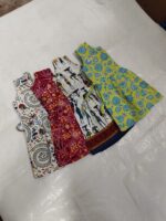 Soft cotton printed Gown frock for kids (4pc) - Image 4
