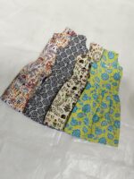 Soft cotton printed Gown frock for kids (4pc) - Image 3