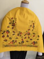 Premium Cotton Kantha Stitch Blouse Material yellow