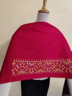 Premium Cotton  Kantha Stitch Blouse Material Red colour
