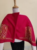 Premium Cotton  Kantha Stitch Blouse Material Red colour - Image 6